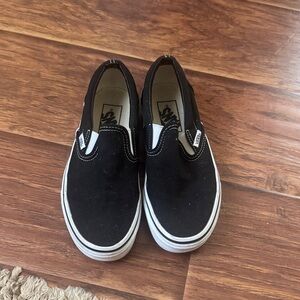 Vans Kids Black Slip-On Sneakers